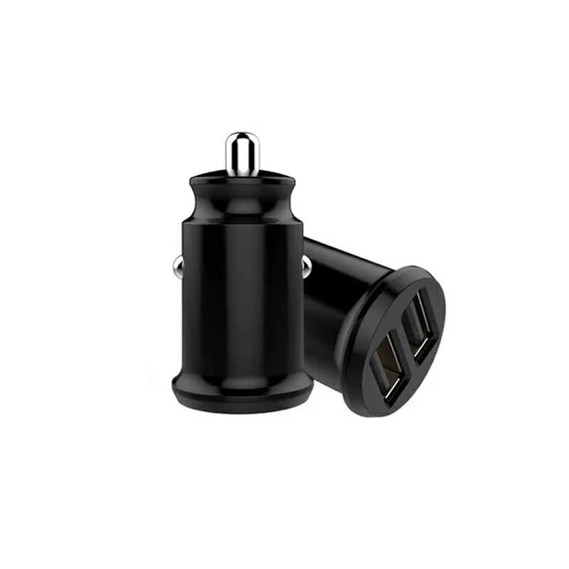  5V 2.1A мини Модные ABS Dual Usb Автомобильное зарядное устройство с 2 портами (стандарт порты быстрой зарядки адаптер для Iphone и Android мобильных телефонов планшетов MP3