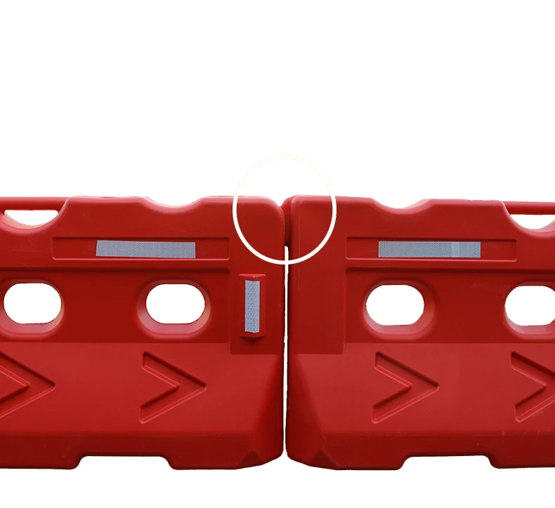 
Highly visible traffic safety plastic water filled road barrier 