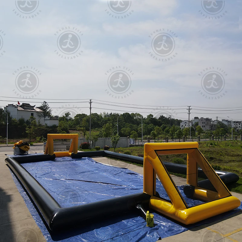 Ejia Manufacturer Hot Sale Inflatable Sports Pitch Portable Inflatable volleyball Field/Inflatable Panna Soccer