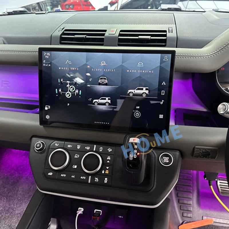 13 3 дюймов Android для Land Rover Defender 110 2018 - 2024 сенсорный экран автомобильный GPS навигатор стерео головное устройство мультимедийный плеер