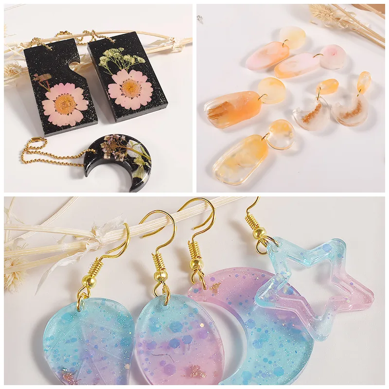 Classical  Epoxy Resin Pendant Earring Silicone Molds for Earrings Moldes De Silicona Para Resina Epoxi