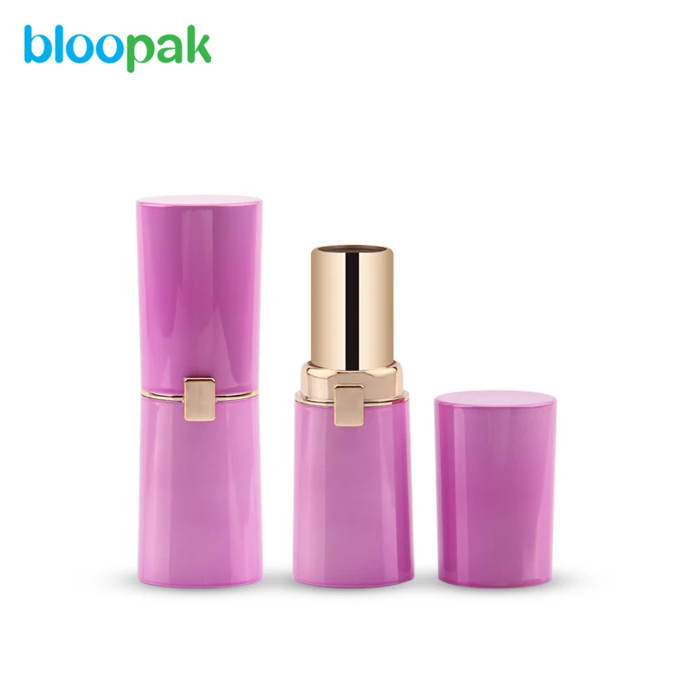 Wholesale new desgin beauty custom lipstick packaging,unique aluminum empty lip balm tubes,glittery luxury pink lipstick tube
