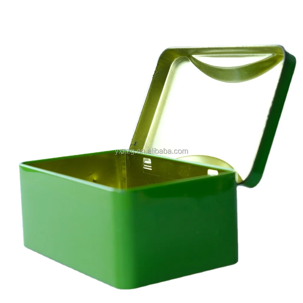 Customized Gift  Candy Packaging Tin Box Mint Metal Tin Case With Hinge