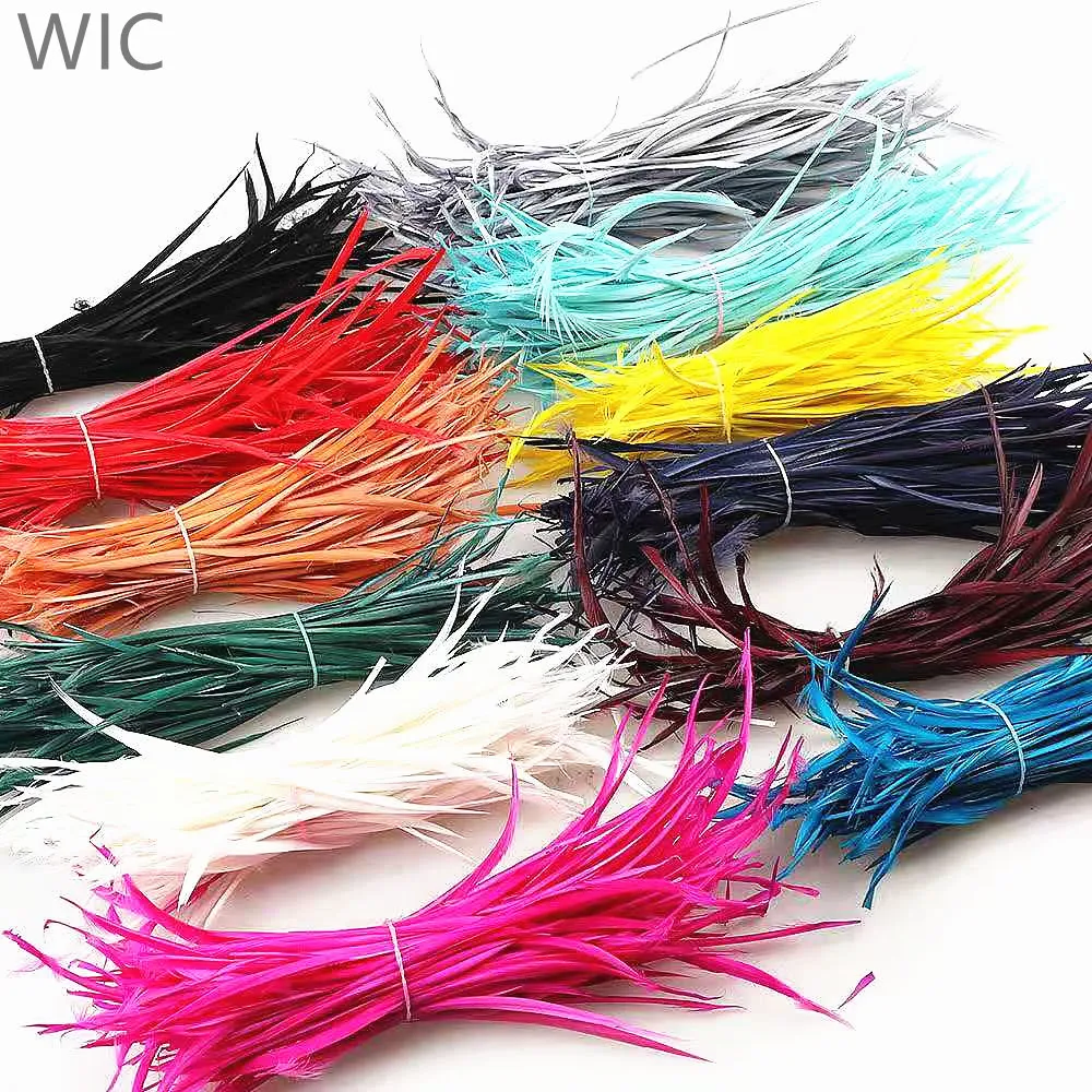 Wholesale Price 12-18cm Dyed Color DIY Loose Stripped Goose Biot Feathers Garments Dresses for Crafts Costume Decoration