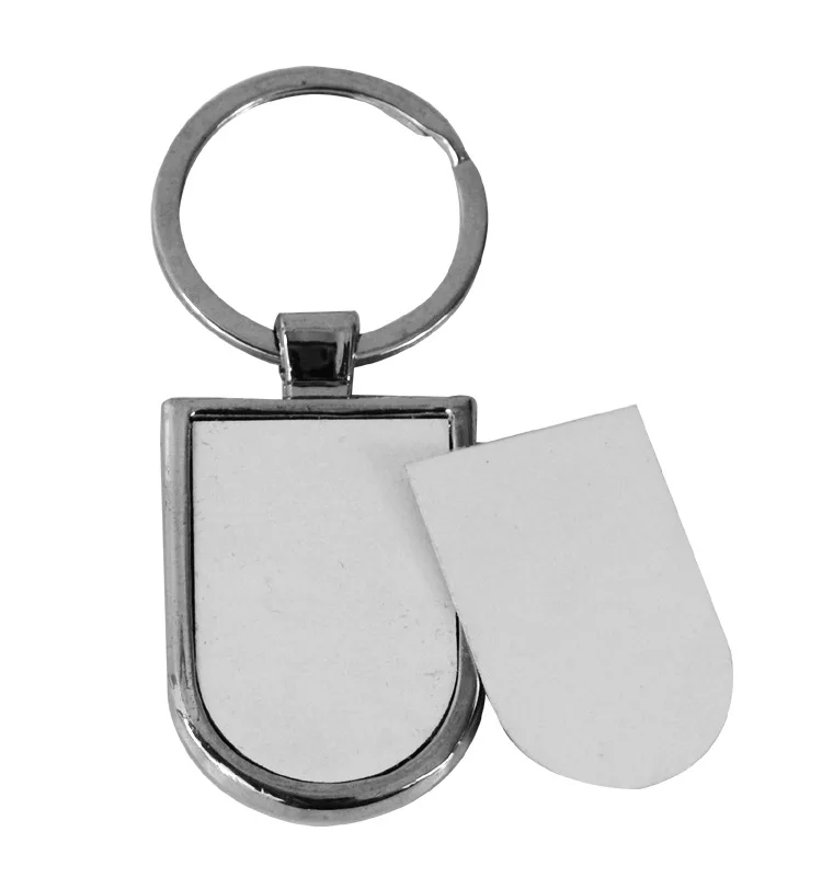 Hot sale sublimation keychains, heat transfer supplies DIY blank keyholder, sublimation metal keychain wholesale blank key ring
