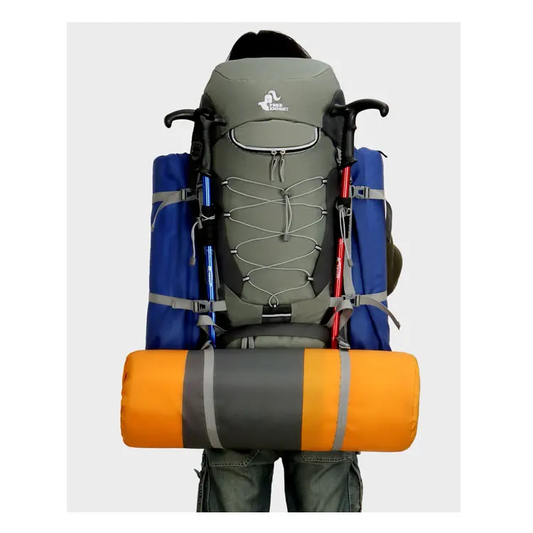 Ransel hiking waterproof backpack 75L hunting backpack outdoor travel trekking bag with rain cover