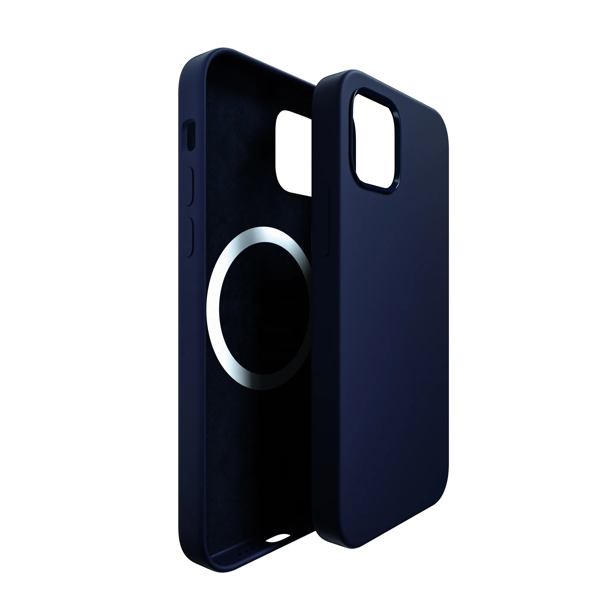 2020 New Arrival Color Silicone Cover Magnetic Wireless Charger Phone Case for iPhone 12 12 Mini 12 Pro Max