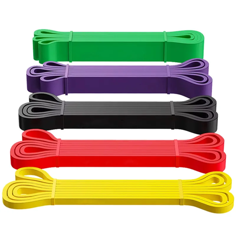 Custom Logo Latex Pull Up Bands Set Body Stretching Physical Therapy Muscle Training Assist Exercise Resistance Workout Band