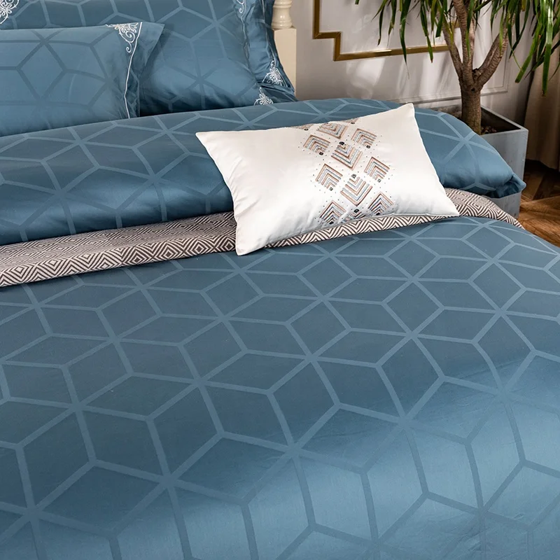 JIHUA factory directly supply cotton materials fabric bedding set pillowcase and sheet sets