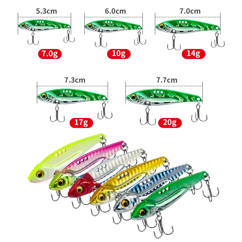 Vib Fishing Lure 3-20g Artificial Blade Metal Sinking Spinner Crankbait Vibration Bait Swimbait Pesca For Bass Pike Perch Tackle