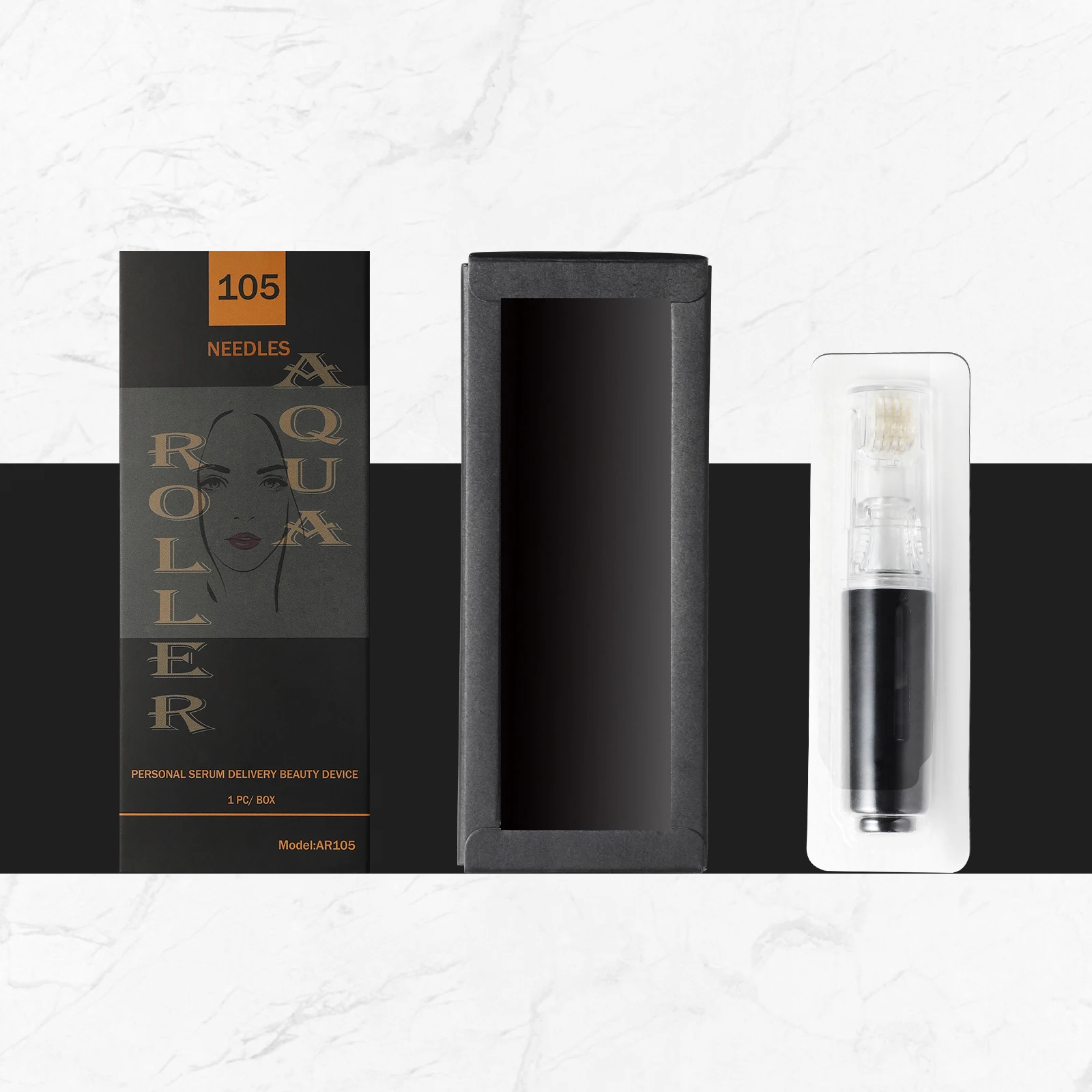 Fashion Personal Hair Beard Skin Oil Serum Applicator Vial with Micro Aqua Roller Grooming Device