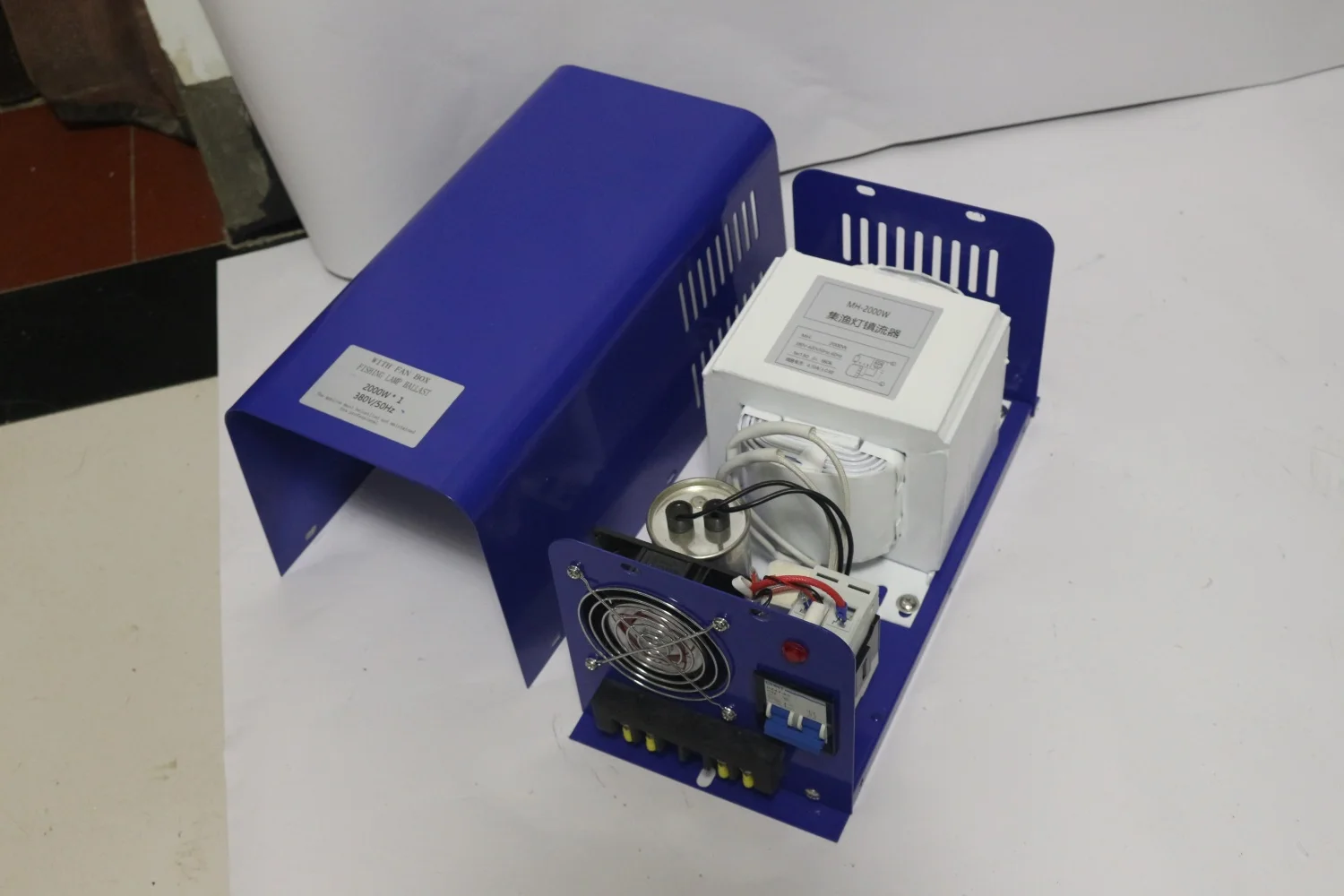 2000W Fishing Light HID Metal Halide Lamp High-power Copper Material Ballast Ship Lamp