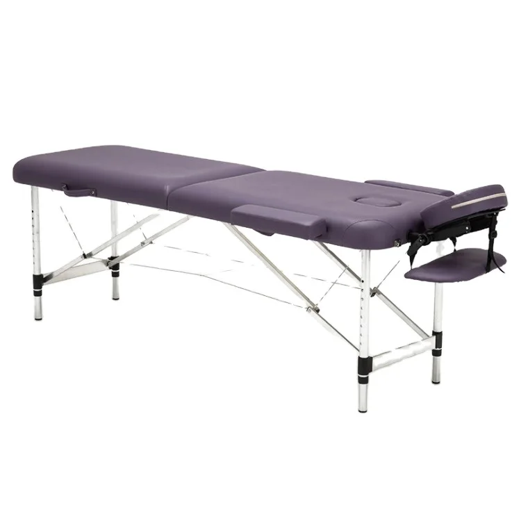 Massage Table Top Sellers Adjustable portable 2 Section Aluminum Salon Beauty Bed
