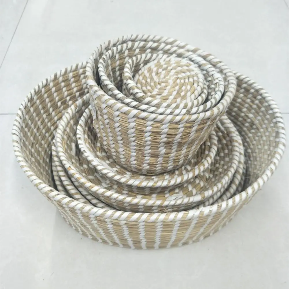 Custom Handmade Wicker Basket Gift Basket Laundry Basket with Handles