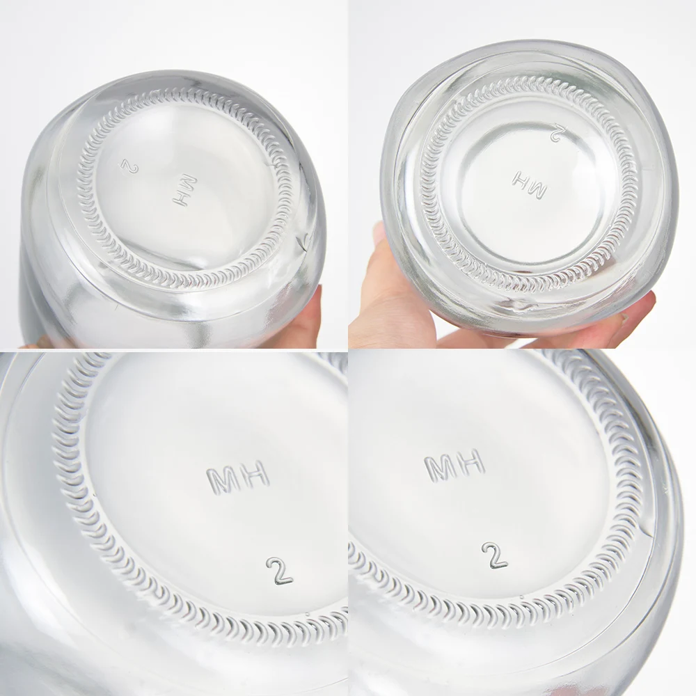 Canning Jam Filling with Plain Metal Lid Seal 16 OZ 32OZ Wide Mouth Design Clear Glass