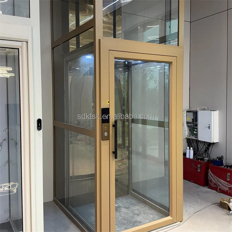 Mini residential elevator small home lift elevator residential panoramic elevator