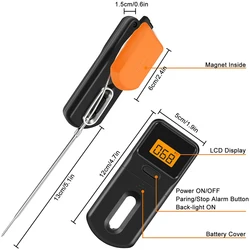 Digital Termometro De Carne Instant Read Temperature Meat Candy Milk Coffee Thermometer For Kitchen Cooking Fast MiniX2