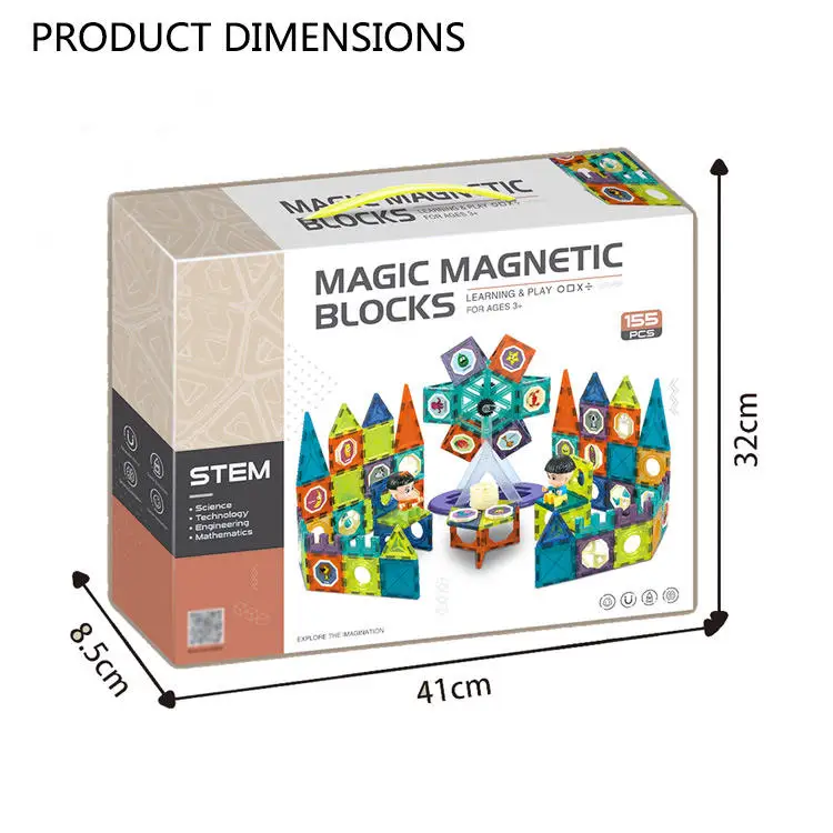 STEM Educational Magic Magnetic Blocks Toys Multi-style 3D Puzzle Magnetic Building Block Set Toys DIY Construction Assembly Toy