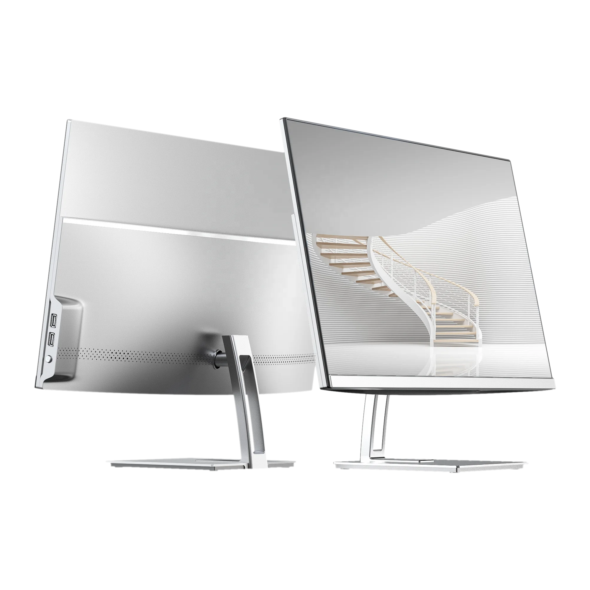 frameless 23.8 inch all in one pc desktop computer in-tel core i7 8gb ram 256gb ssd monitor pc