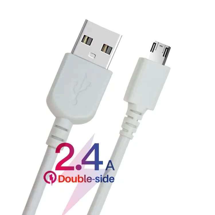 Оптовая продажа, USB-кабели передачи данных из ПВХ для Android, зарядка для мобильного телефона, USB 2,0-кабель Micro USB, кабель для быстрой зарядки Micro USB