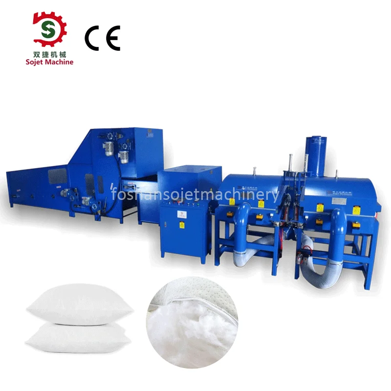 CE high quality appliance cushion and pillow production line carding fiber fill pillow making machine for sale