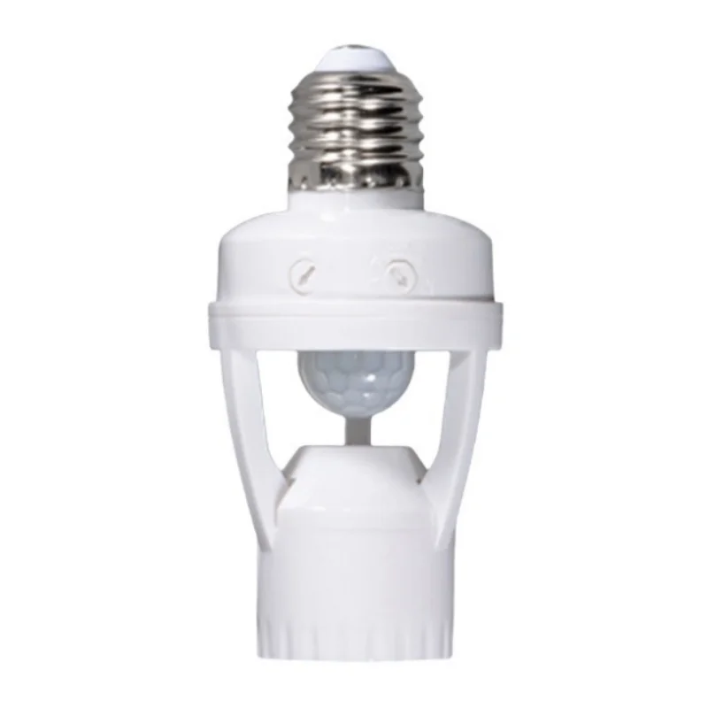 High-quality wireless E27 infrared human body induction lamp holder with adjustable delay, intelligent sensing light socket