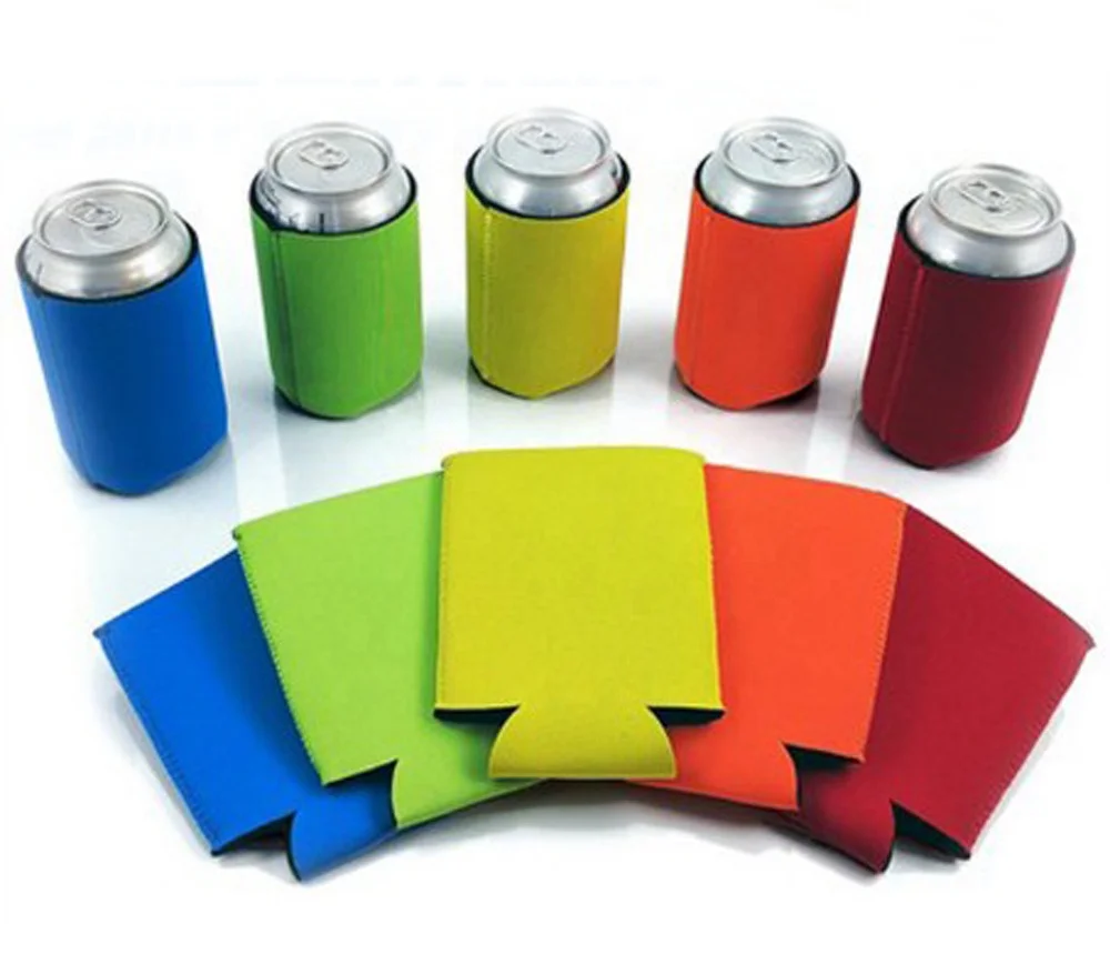 No minimum order best high quality 16 oz can affordable custom made collapsible beer can coolies