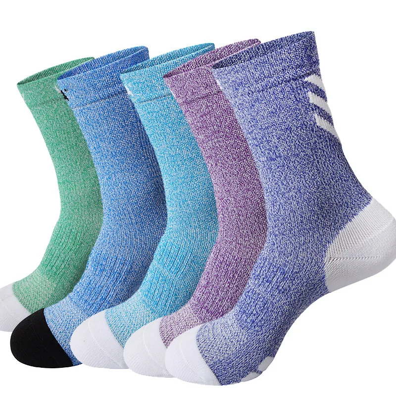 Marbled Melange Color Blended Yarn Socks