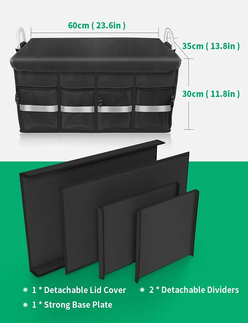 Large Capacity  Foldable SUV Storage Car Accessories Car Trunk Organizer