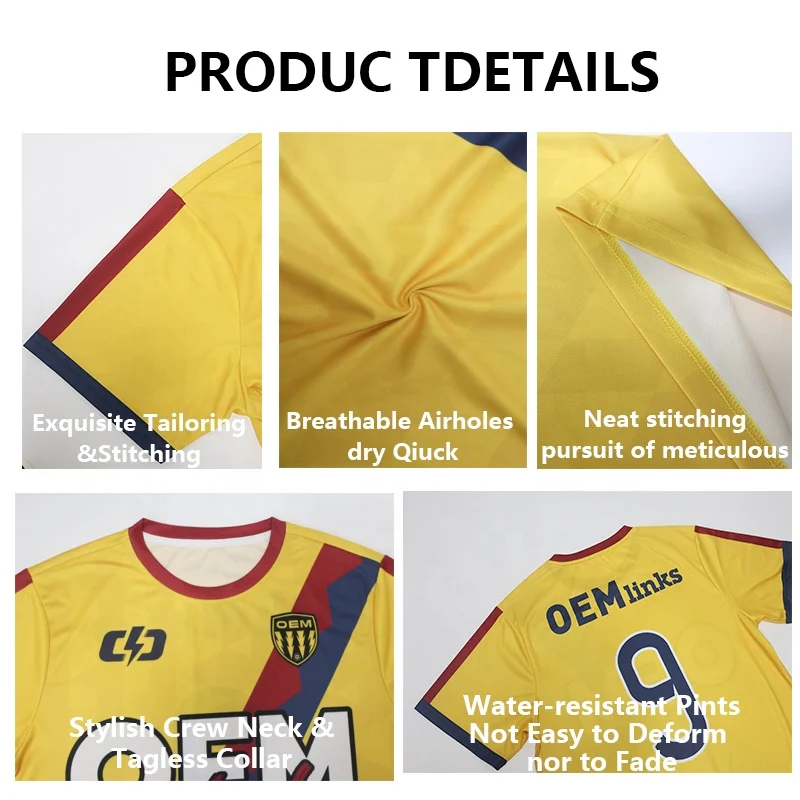Custom high quality football team t-shirts Soccer wear football uniform set football uniform kit soccer uniforms soccer jersey
