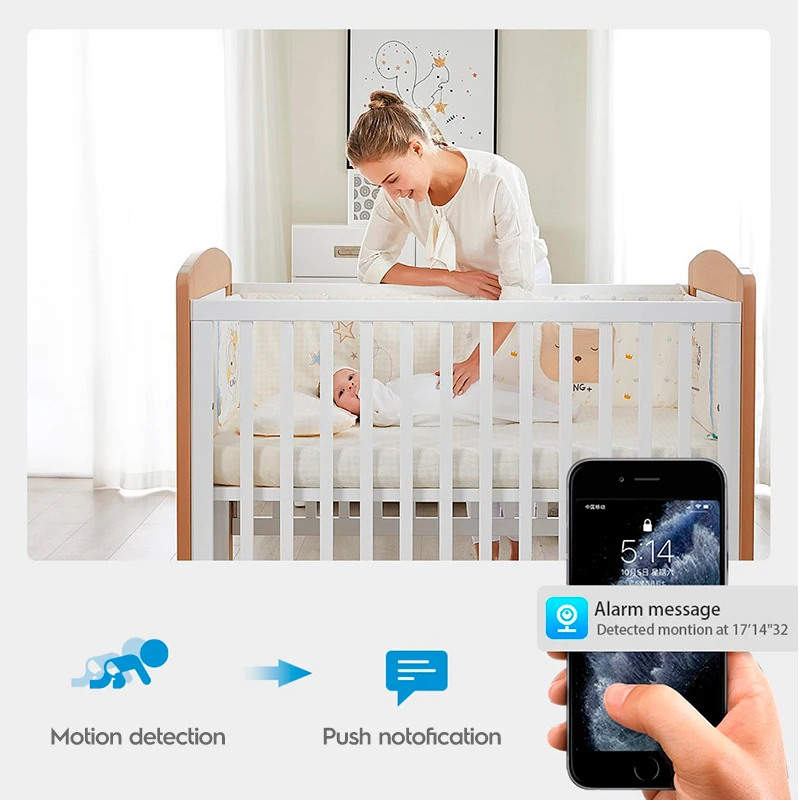 1080p V380 home smart ai hd wireless H264 Surveillance ip indoor Network security cctv system wifi baby monitor camera