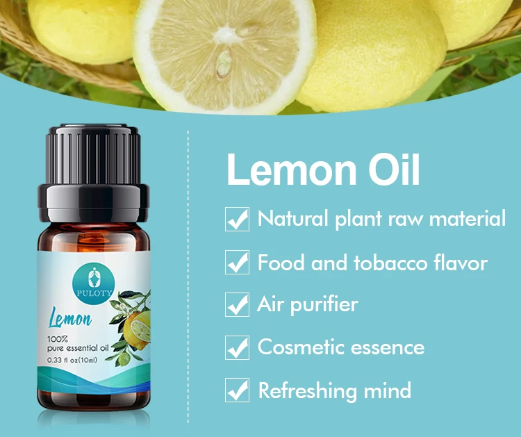 Manufacturer wholesale bulk customized private label food grade lemon essential oil 100% pure natural organic lemon oil for skin