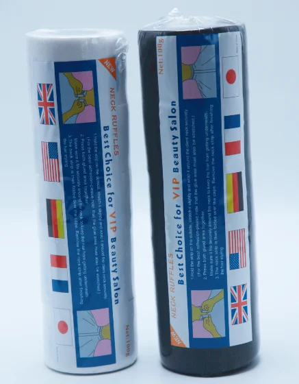 Black Green White color  neck hair line paper tape strips