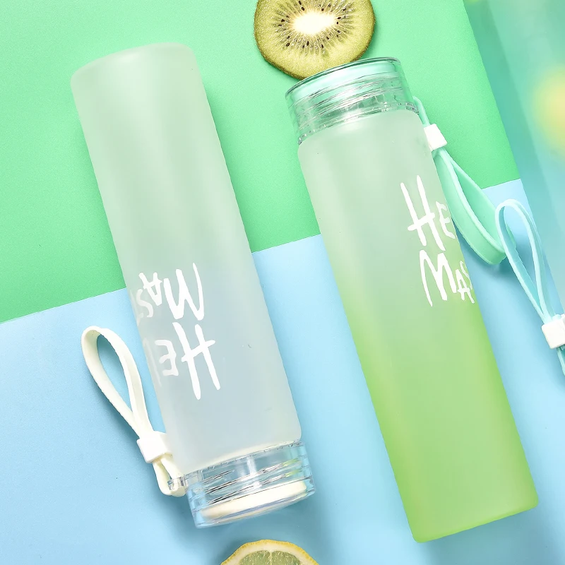 Top Seller Travel Gallon Alkaline Drink Gym Eco Friendly Glass Bottle Custom Insulated Crystal Water Bottle