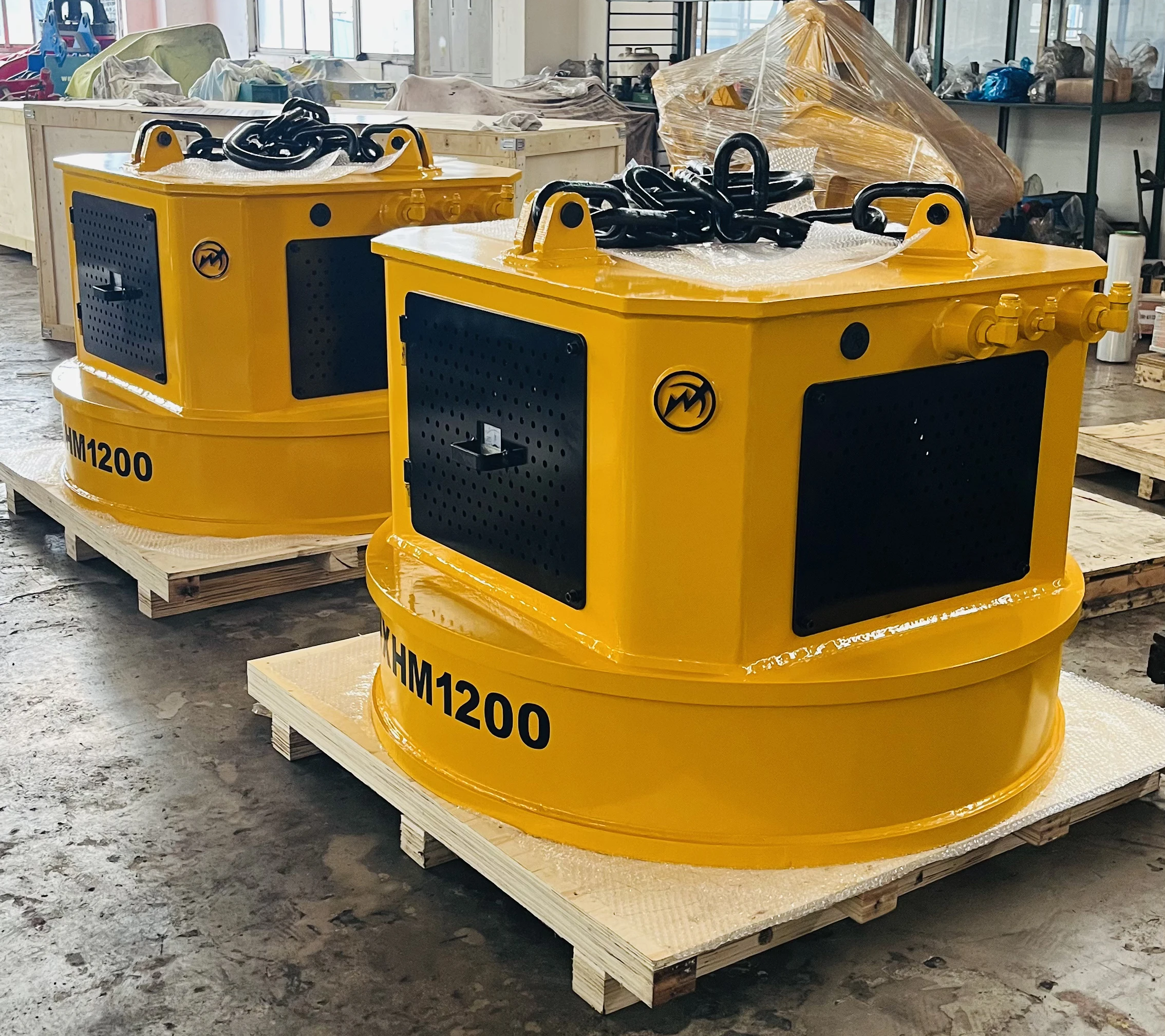 Yantai Weixiang 20Ton, 30Ton, 40Ton Steel Scrap hydraulic excavator Lifting electro Magnet