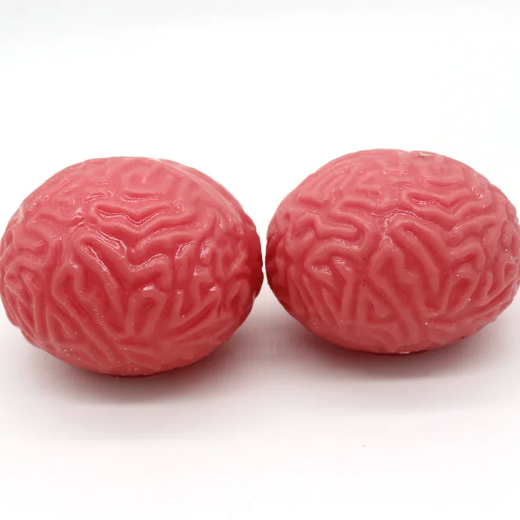 Factory Direct Sales Tpr Brain Shape Squishy Ball Decompression Vent Squeeze Toy