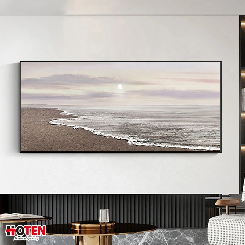 Handpainted Impressionist Sailboat Wall Art Custom Abstract Design Painting Canvas Print Oil Paintings