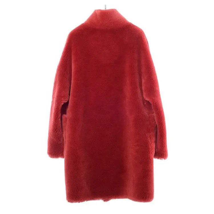 Jtfur Latest Luxury Autumn Winter Sheepskin Leather Fur Shearling Coat Women Jacket Fur Coats for Woman