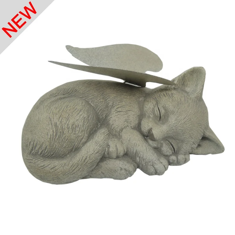 
Resin Cat Angel Memorial Stones For Garden Backyard Grave 