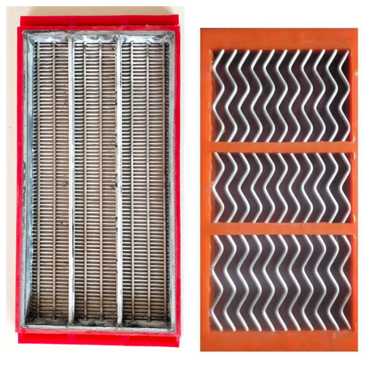 Poly urethane PU  rimmed perforated crusher metal plate sieve stainless steel perforated sieve plate