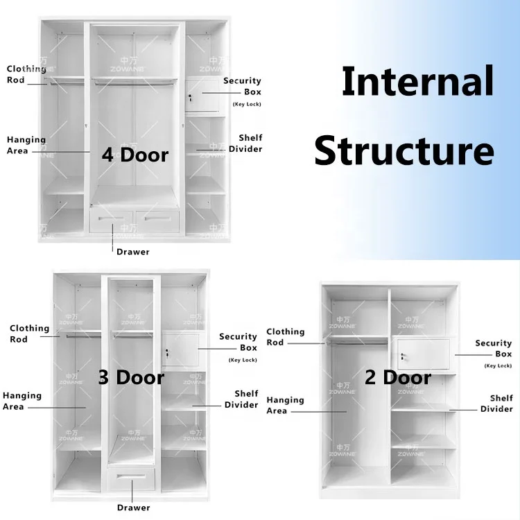 Горячая распродажа мебель для гардероба шкаф одежды стальная домашняя кровать раздвижные двери Индивидуальный