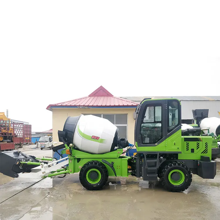 hot sale 1.2cub self loading mobile concrete mixer truck