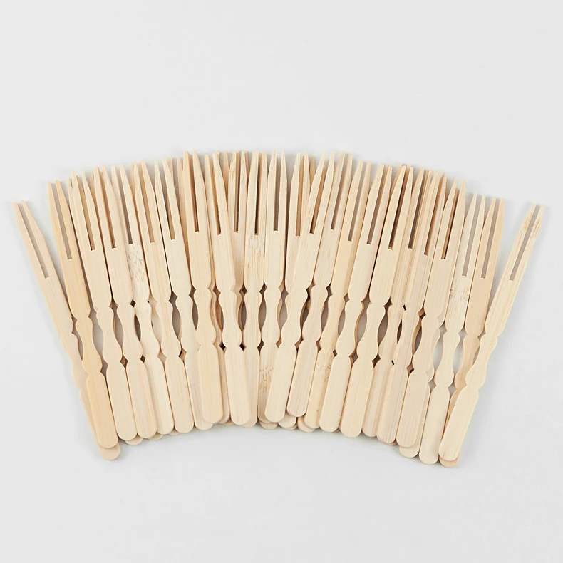 Promotion Hot Sale At Affordable Price Mini Wooden Forks Disposable Fruit Fork