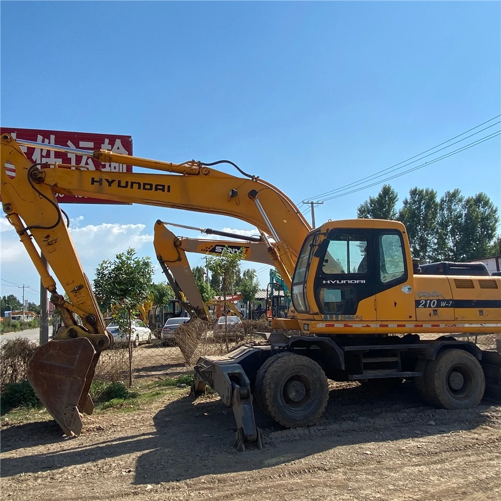 Hyundai 210 used wheel excavator , Hyundai 80 150 210wd , Hyundai excavators for sale