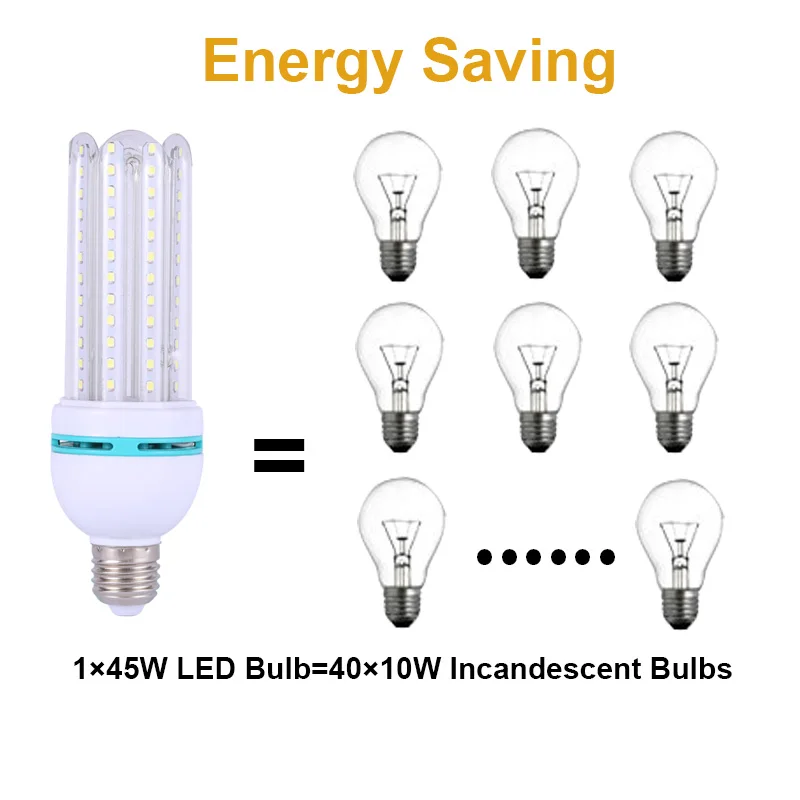  wholesale cheap high power Lamp E27 B22 3w 5w 7w 9w 12w 18w 24w 32w Energy Saving Light SMD U/Spiral Shape CFL Led Corn