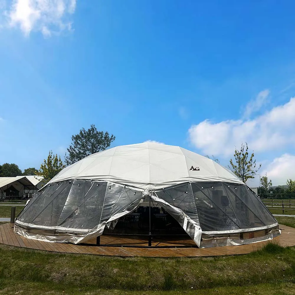 Четырехсезонная настраиваемая 10-30 м геодезическая купольная торговая палатка заводская цена индивидуальная для вечеринок наружной купольной палатки