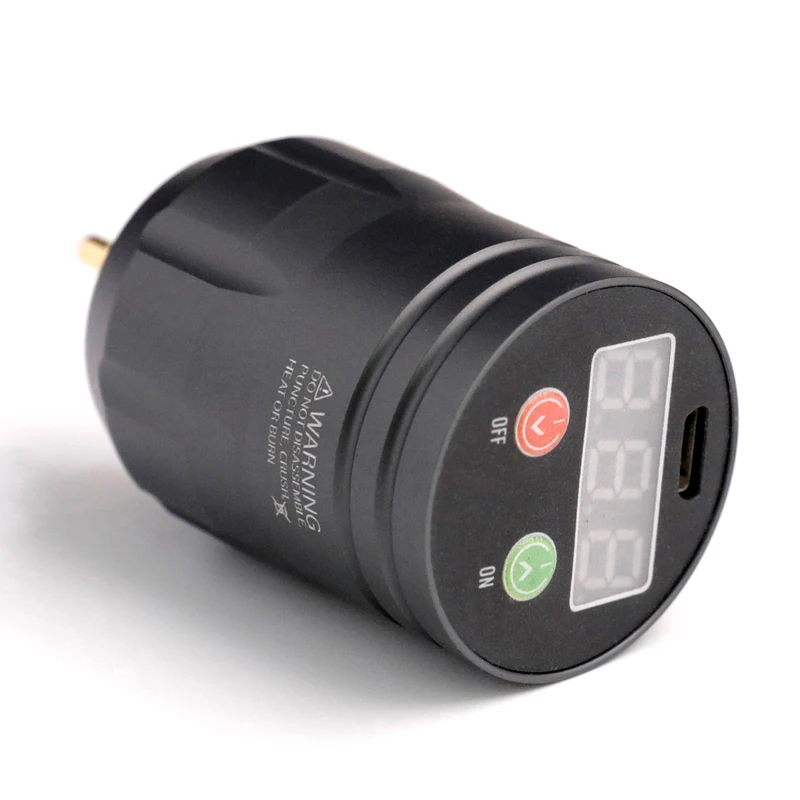 New Boutique 4-12V Tattoo Power RCA Tattoo Supplies 2000mA Wireless Tattoo Power Supply