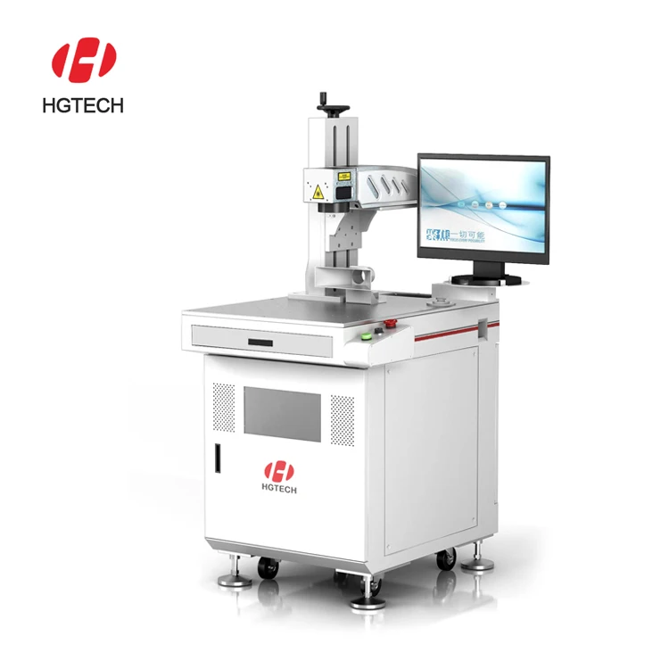 Китай HGTECH 20 Вт 30 50 портативная мини-машина для маркировки Волоконным лазером ювелирных изделий золота серебра нержавеющей