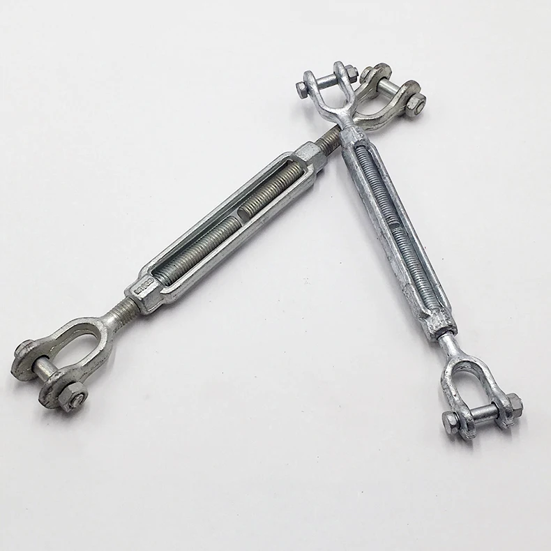 Carbon steel galvanized carbon steel drop forged Malleable iron din 1478 turnbuckle jack screw machine parts