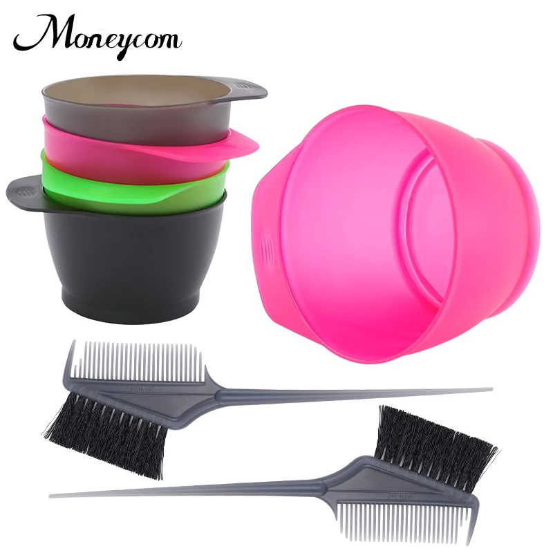 Professional Plastic Hair Color Dye Bowl Dye Brushes Wholesale Mixing Bowl Tint Tool Barber Accessories MC-07